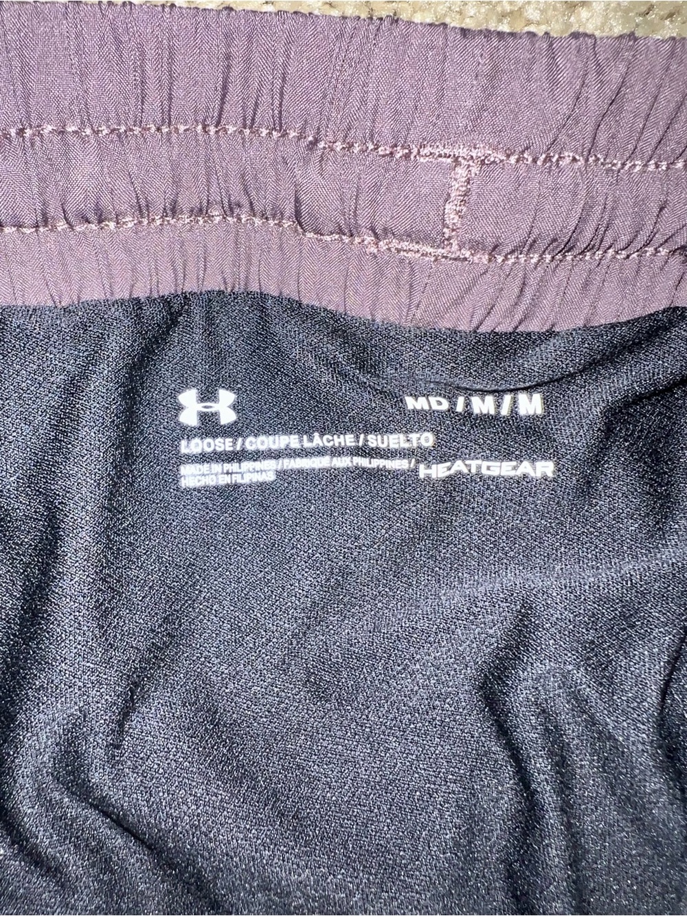Under Armour Fly By 2.0 Plum Purple Mesh Panel Running Shorts - Size M - Picture 5 of 6